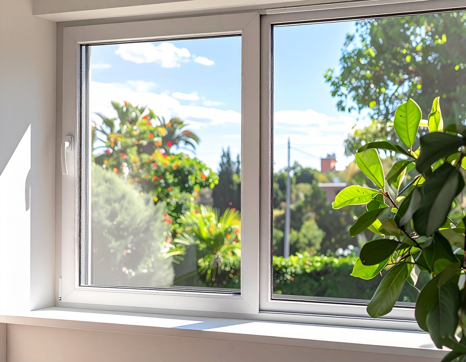 Firefly_aluminum sliding window installed in a house, simple architecture, daylight, clean li 645229